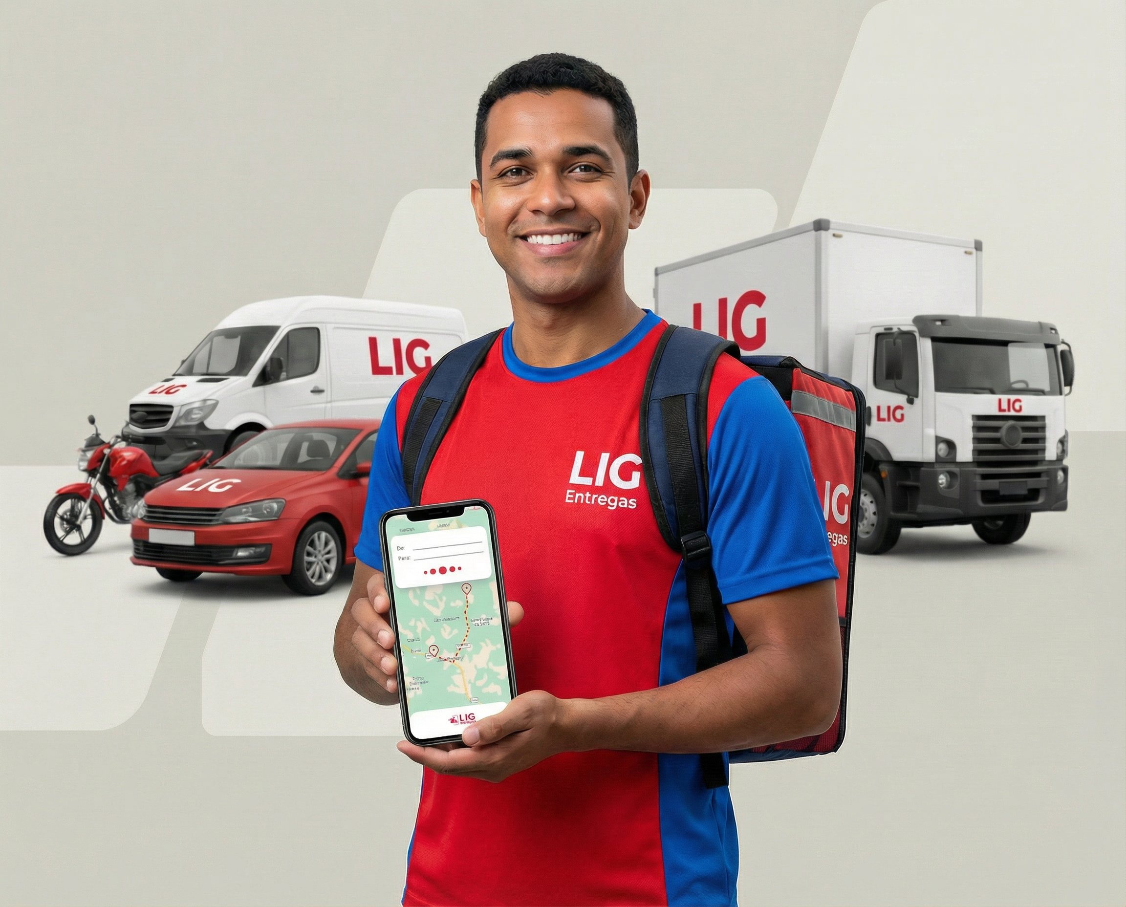 Carro passageiro da LIG Entregas